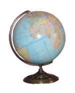 World globe.
